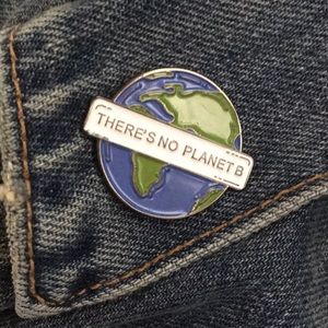 💥Bundle 3 for $25💥 New Pin of the EARTH with “THERE IS NO PLANET B” across it